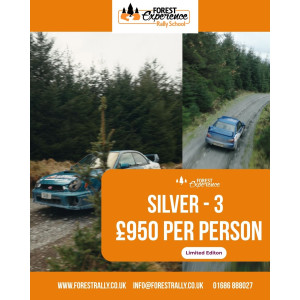 Silver 3 Person Full Day Experience £950 Per Person 
